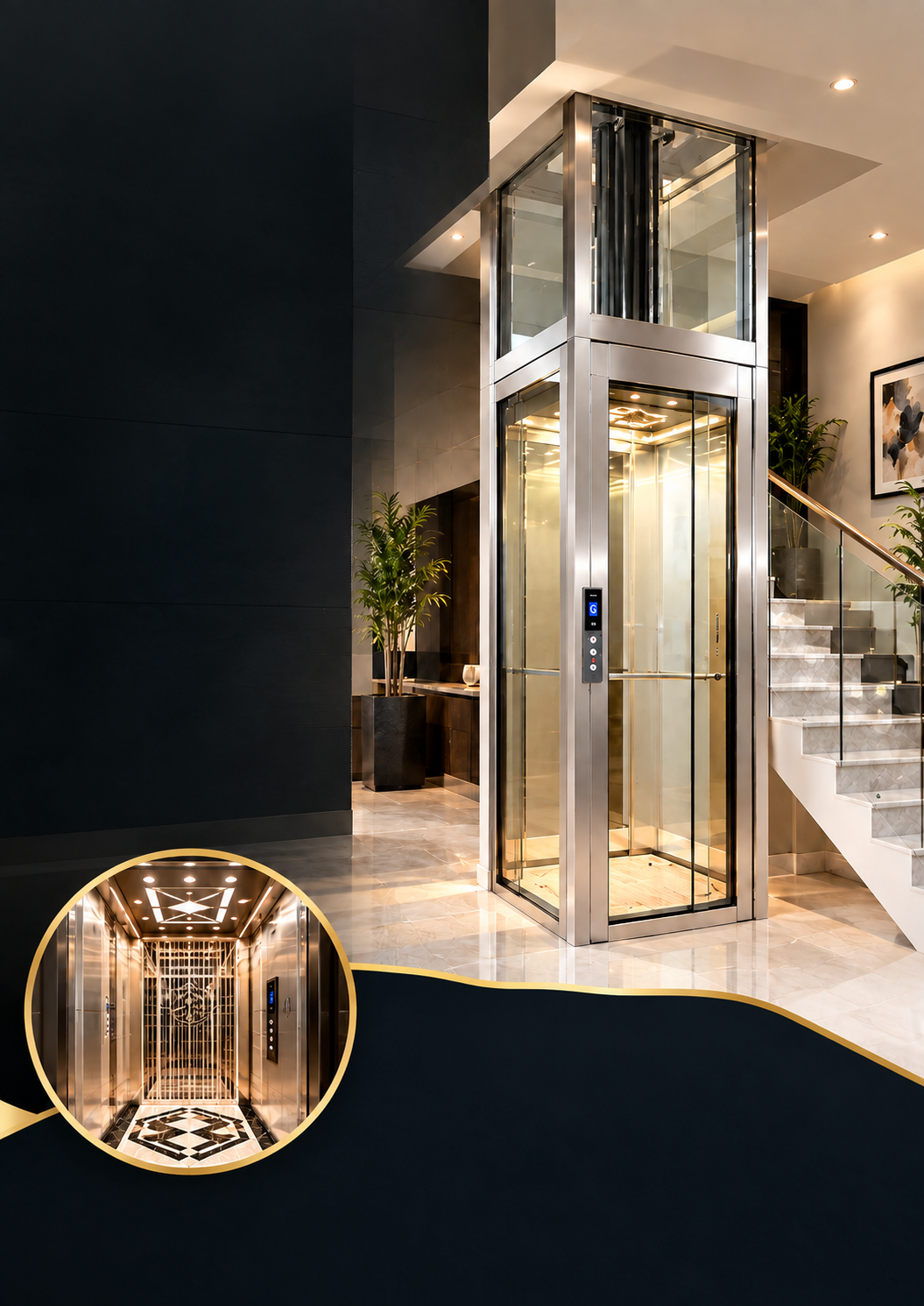 Premium hydraulic home lift